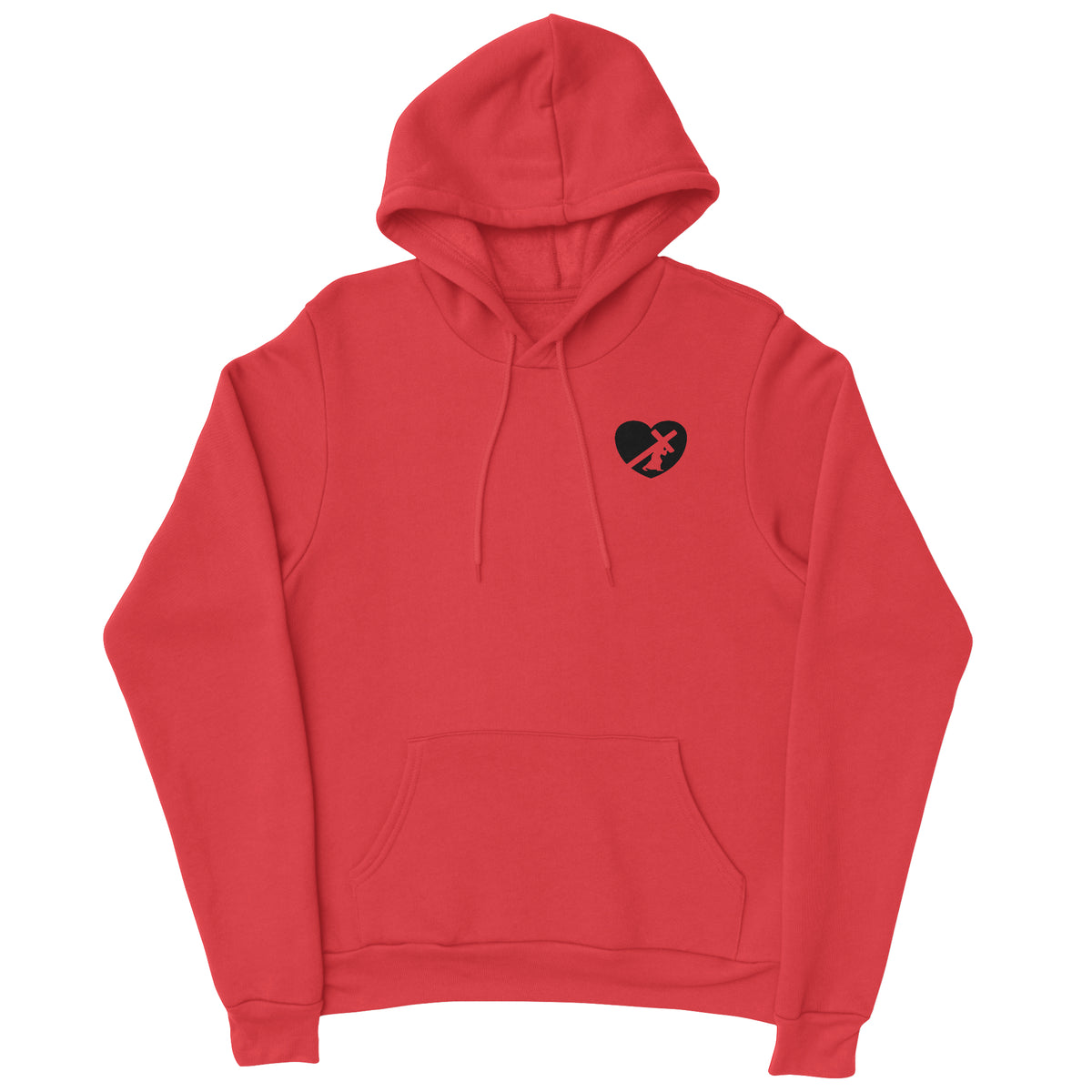 HEART HOODIE BLACK LOGO (5 COLOR OPTIONS) – LOVE OF GOD CLOTHING