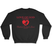 Load image into Gallery viewer, HEART SWEATSHIRT BLACK