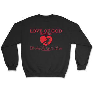 HEART SWEATSHIRT BLACK