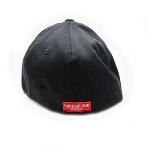 BLACK HEART LOGO FITTED HAT