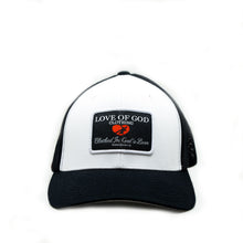 Load image into Gallery viewer, BLACK, WHITE PATCH FITTED HAT