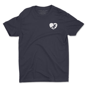 HEART T (WHITE LOGO) (6 COLORS)