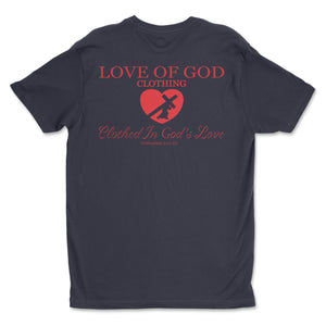 HEART T (RED LOGO) (5 COLORS)