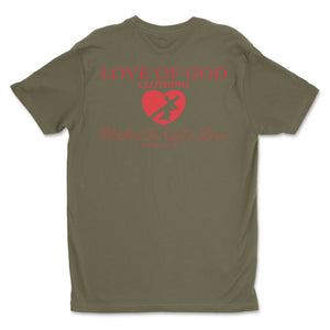 HEART T (RED LOGO) (5 COLORS)