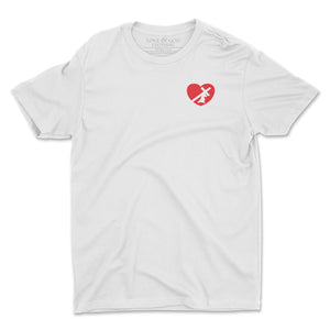 HEART T (RED LOGO) (5 COLORS)