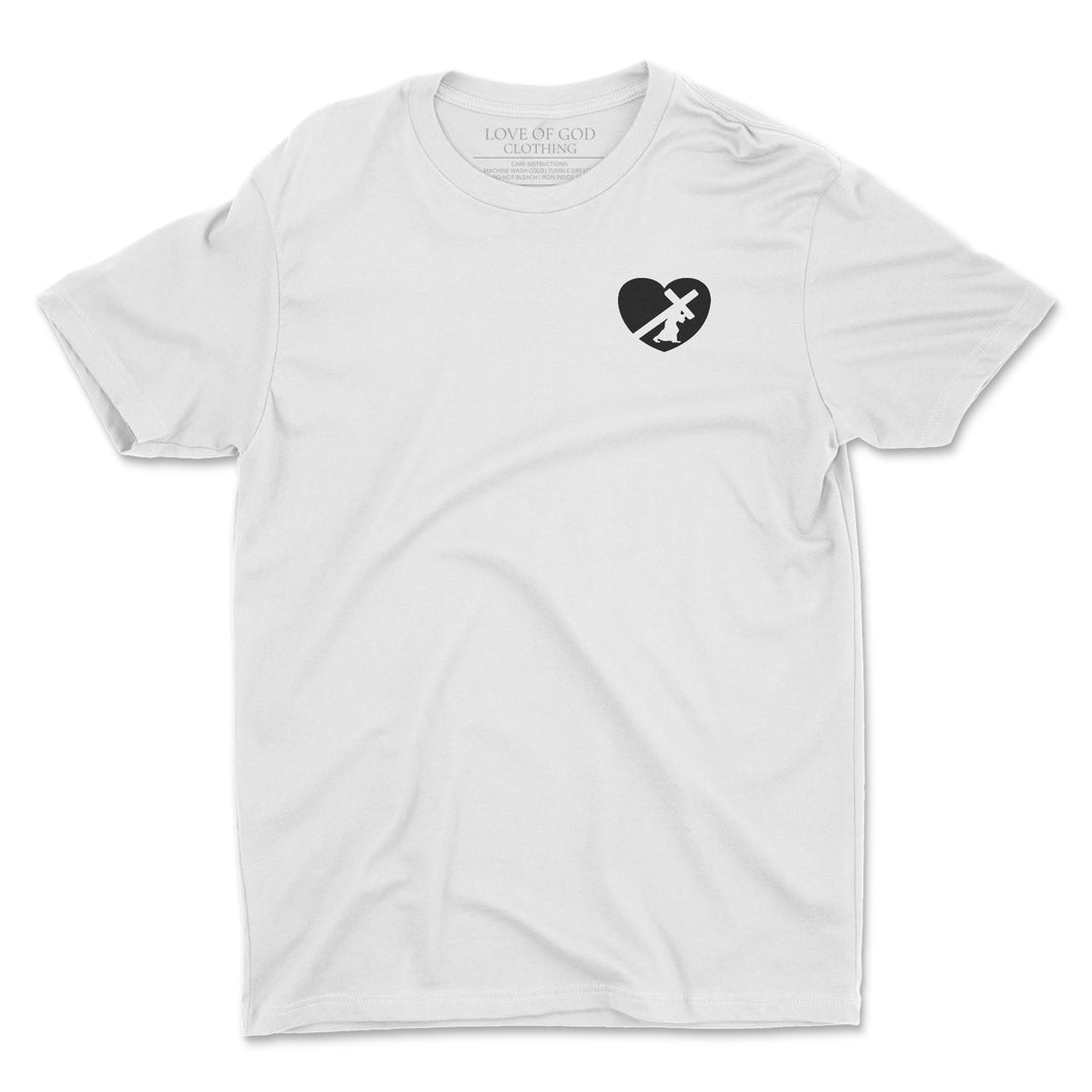 HEART T (BLACK LOGO) (6 COLORS)