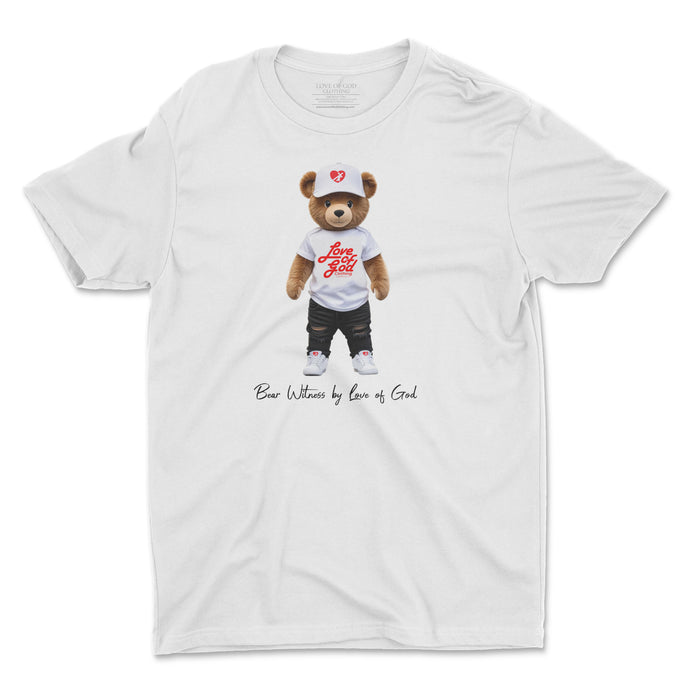 TODDLER/YOUTH BEAR WITNESS T (BEAR IN WHITE HAT) (5 COLORS)