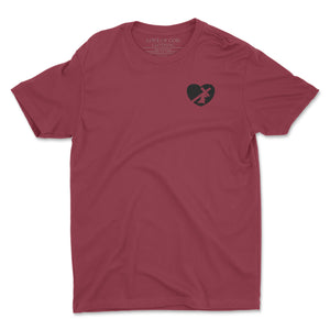 HEART T (BLACK LOGO) (6 COLORS)