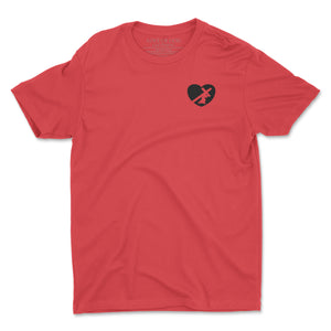 HEART T (BLACK LOGO) (6 COLORS)