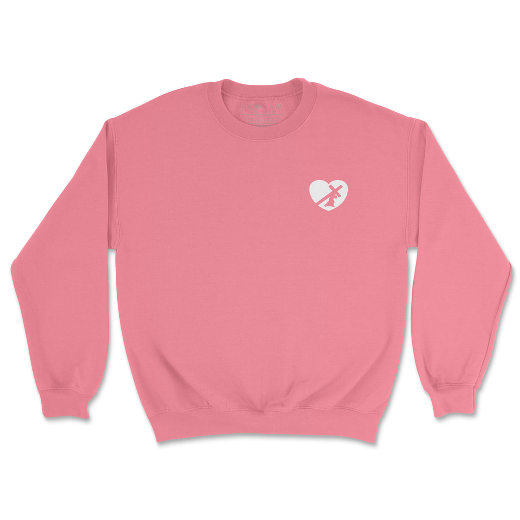 HEART SWEATSHIRT PINK