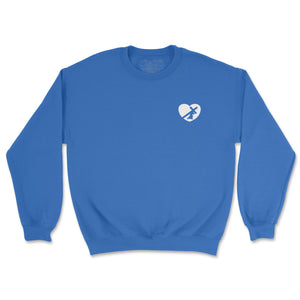 HEART SWEATSHIRT ROYAL BLUE