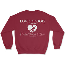 Load image into Gallery viewer, HEART SWEATSHIRT BURGANDY