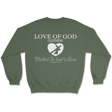 Load image into Gallery viewer, HEART SWEATSHIRT OLIVE