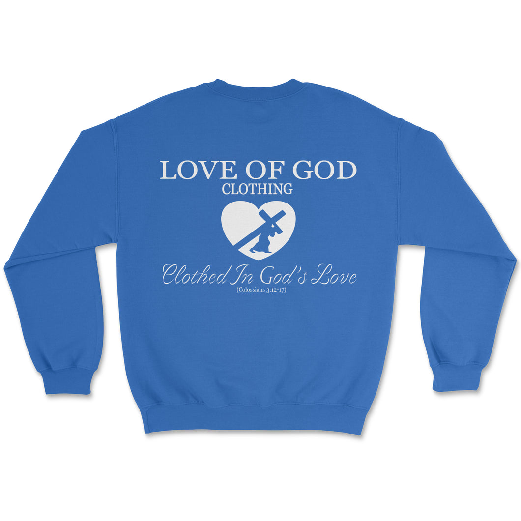 HEART SWEATSHIRT ROYAL BLUE