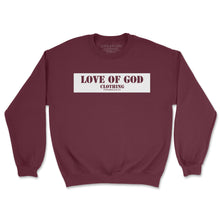 Load image into Gallery viewer, BAR SWEATSHIRT BURGANDY