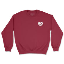 Load image into Gallery viewer, HEART SWEATSHIRT BURGANDY