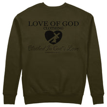 Load image into Gallery viewer, HEART SWEATER BLACK LOGO (5 COLOR OPTIONS)