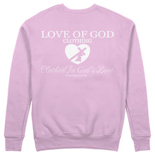 Load image into Gallery viewer, HEART SWEATER WHITE LOGO (8 COLOR OPTIONS)