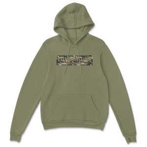 CAMO BAR HOODIE OLIVE