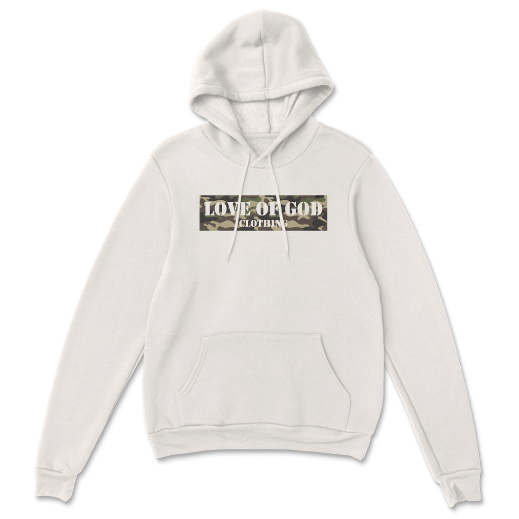 CAMO BAR HOODIE OFF WHITE