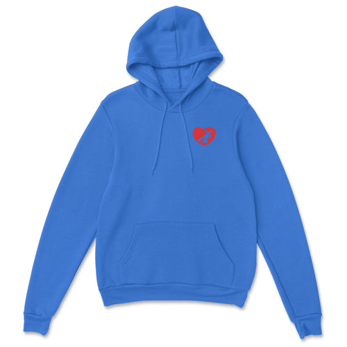 HEART HOODIE ROYAL