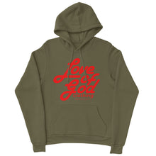 Load image into Gallery viewer, SCRIPT HOODIE RED LOGO (6 COLOR OPTIONS)