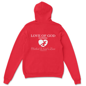 HEART HOODIE RED