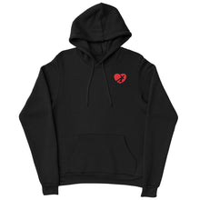 Load image into Gallery viewer, HEART HOODIE RED LOGO (6 COLOR OPTIONS)