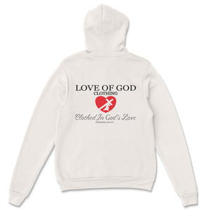 HEART HOODIE OFF WHITE