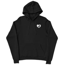 Load image into Gallery viewer, HEART HOODIE WHITE LOGO (7 COLOR OPTIONS)