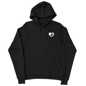 HEART HOODIE WHITE LOGO (7 COLOR OPTIONS)