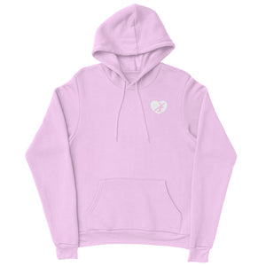 HEART HOODIE WHITE LOGO (7 COLOR OPTIONS)