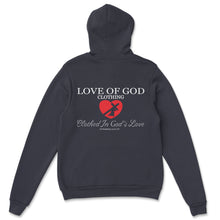 Load image into Gallery viewer, HEART HOODIE BLACK