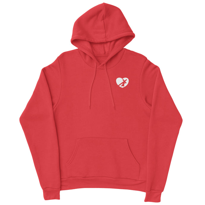 HEART HOODIE WHITE LOGO (7 COLOR OPTIONS)