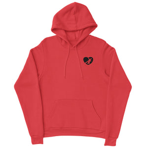 HEART HOODIE BLACK LOGO (5 COLOR OPTIONS)