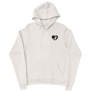 HEART HOODIE BLACK LOGO (5 COLOR OPTIONS)