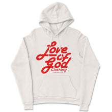 Load image into Gallery viewer, SCRIPT HOODIE RED LOGO (6 COLOR OPTIONS)