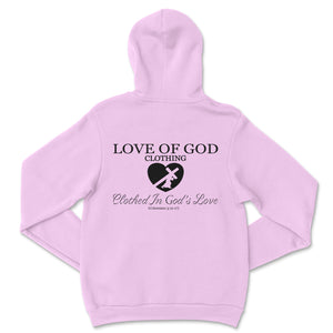 HEART HOODIE BLACK LOGO (5 COLOR OPTIONS)