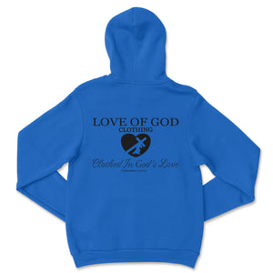 HEART HOODIE BLACK LOGO (5 COLOR OPTIONS)