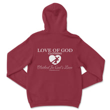 Load image into Gallery viewer, HEART HOODIE WHITE LOGO (7 COLOR OPTIONS)