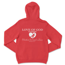 Load image into Gallery viewer, HEART HOODIE WHITE LOGO (7 COLOR OPTIONS)