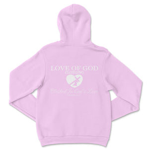 HEART HOODIE WHITE LOGO (7 COLOR OPTIONS)