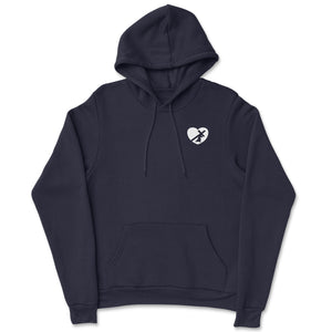 HEART HOODIE WHITE LOGO (7 COLOR OPTIONS)