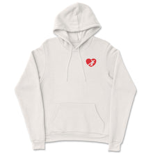 Load image into Gallery viewer, HEART HOODIE RED LOGO (6 COLOR OPTIONS)