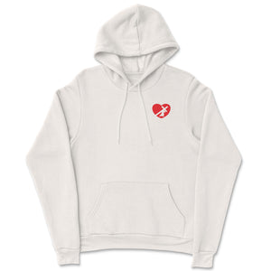 HEART HOODIE RED LOGO (6 COLOR OPTIONS)