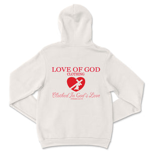 HEART HOODIE RED LOGO (6 COLOR OPTIONS)