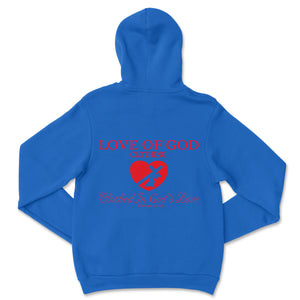 HEART HOODIE RED LOGO (6 COLOR OPTIONS)