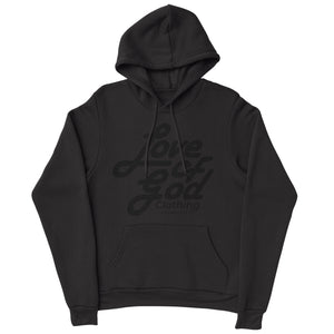 SCRIPT HOODIE BLACK LOGO (6 COLOR OPTIONS)