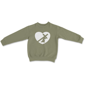 TODDLER BIG HEART LOGO SWEATSHIRT