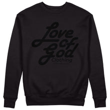 Load image into Gallery viewer, SCRIPT DESIGN SWEATER BLACK LOGO (7 COLOR OPTIONS)